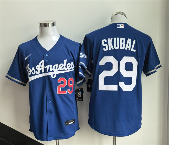 Men's Los Angeles Dodgers #29 Tarik Skubal Royal 2026 Cool Base Stitched Baseball Jersey